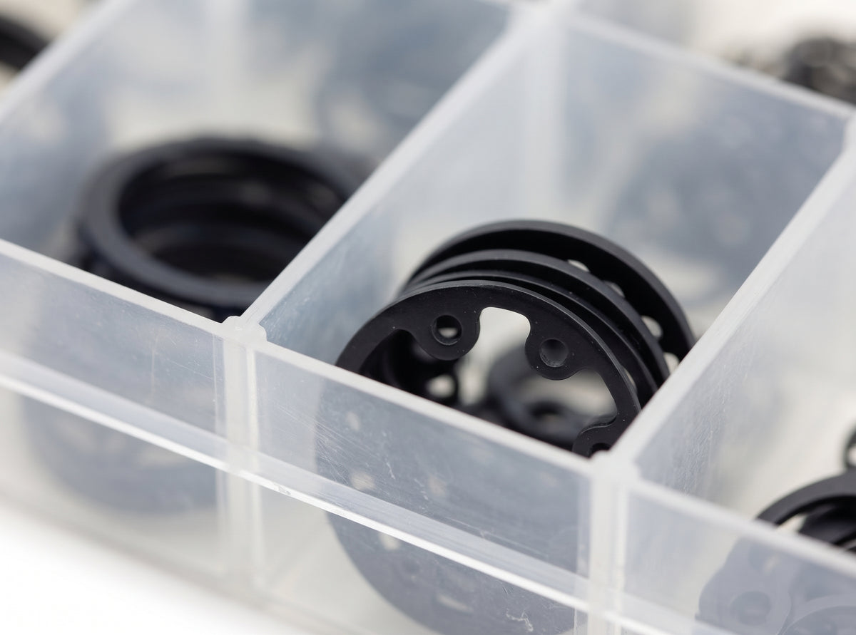 280pc Assorted Circlips Box - Internal & External, 12mm to 25mm