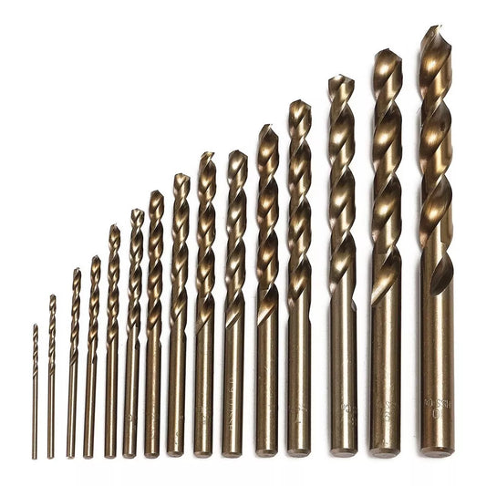 HSS Cobalt Jobber Drill Bits – 5% Cobalt, Split Point, High Strength Bits for Stainless Steel & Hard Metals (1mm–13mm)