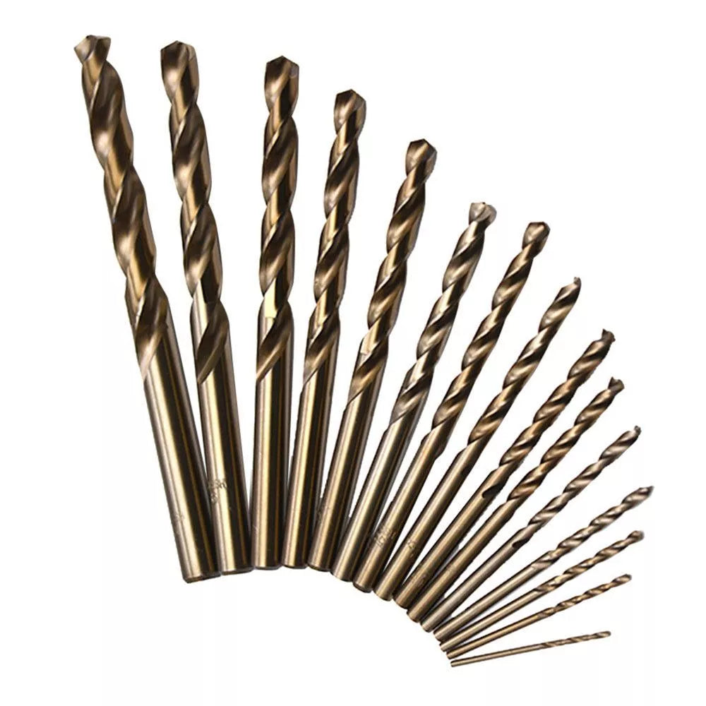 HSS Cobalt Jobber Drill Bits – 5% Cobalt, Split Point, High Strength Bits for Stainless Steel & Hard Metals (1mm–13mm)