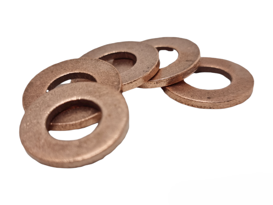 Copper Sealing Washers - Metric Flat DIN 7603 A, M14 to M42