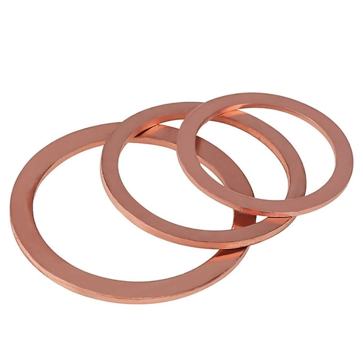 250pc Assorted Metric Copper Sealing Washers Box - M5 to M17