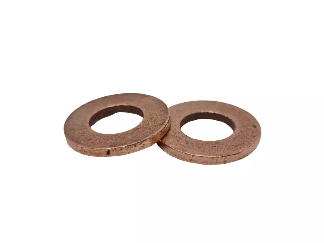 Copper Sealing Washers – Metric Sizes M4 to M42 | DIN 7603A | Flat Seal Drain Plug Washers | All Quantities