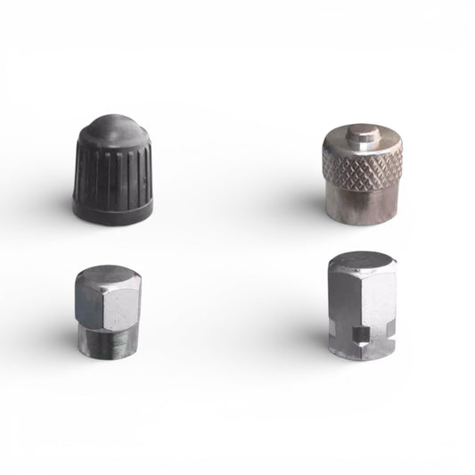 Universal Tyre Valve Dust Caps – Plastic, Brass & Chrome (Hex & Dome Styles)