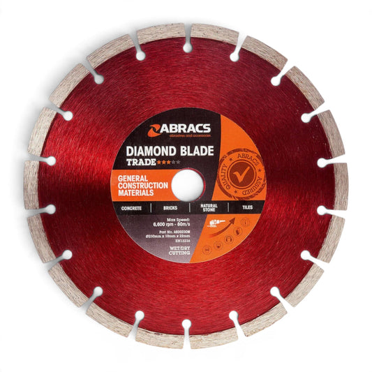 230mm Diamond Blade (9") - Abracs Trade, Concrete & Brick