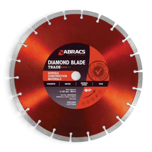 300mm Diamond Blade (12") - Abracs Trade, Disc Cutter Blade