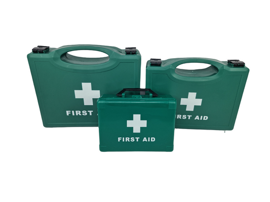 First Aid Kits – HSE Workplace & BS8599-2 Motoring Emergency Kits (1–20 Person)