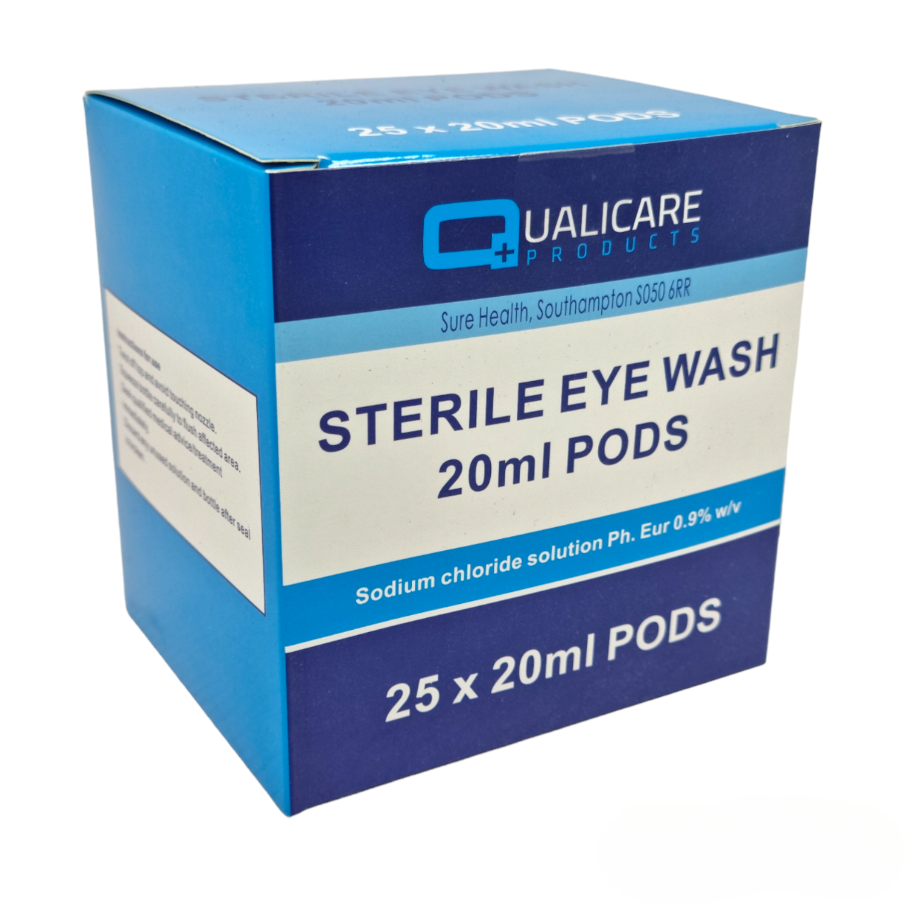 Sterile Saline 20ml Pods – Eye Wash & Wound Cleaning Solution (0.9% Sodium Chloride)