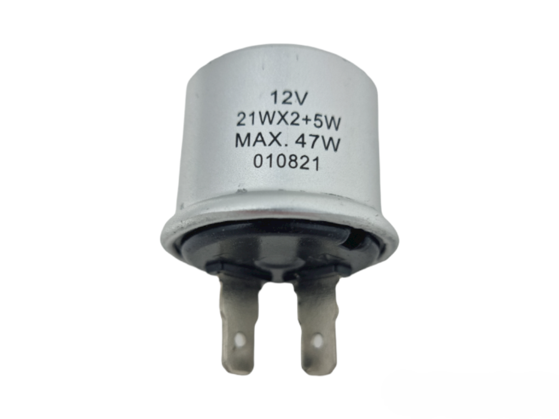 2 Pin Flasher Relay Unit 12V Universal Indicator Relay | 21W x2 (+5W) Max 47W
