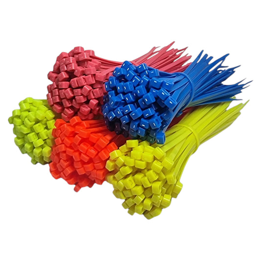 Bulk Fluorescent Nylon Cable Ties (All Colours & Sizes)