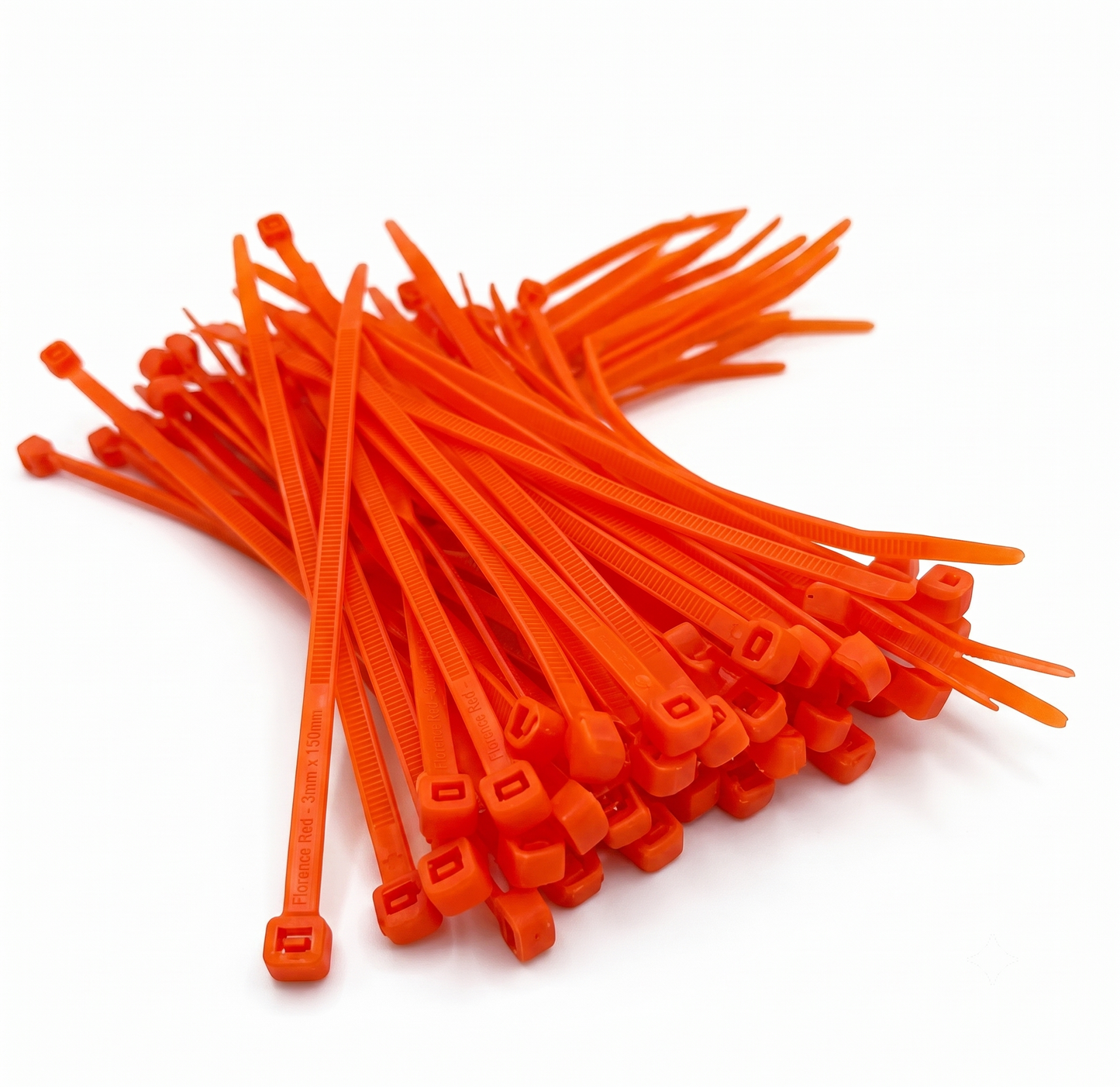 Fluorescent Orange Cable Ties (All Sizes)