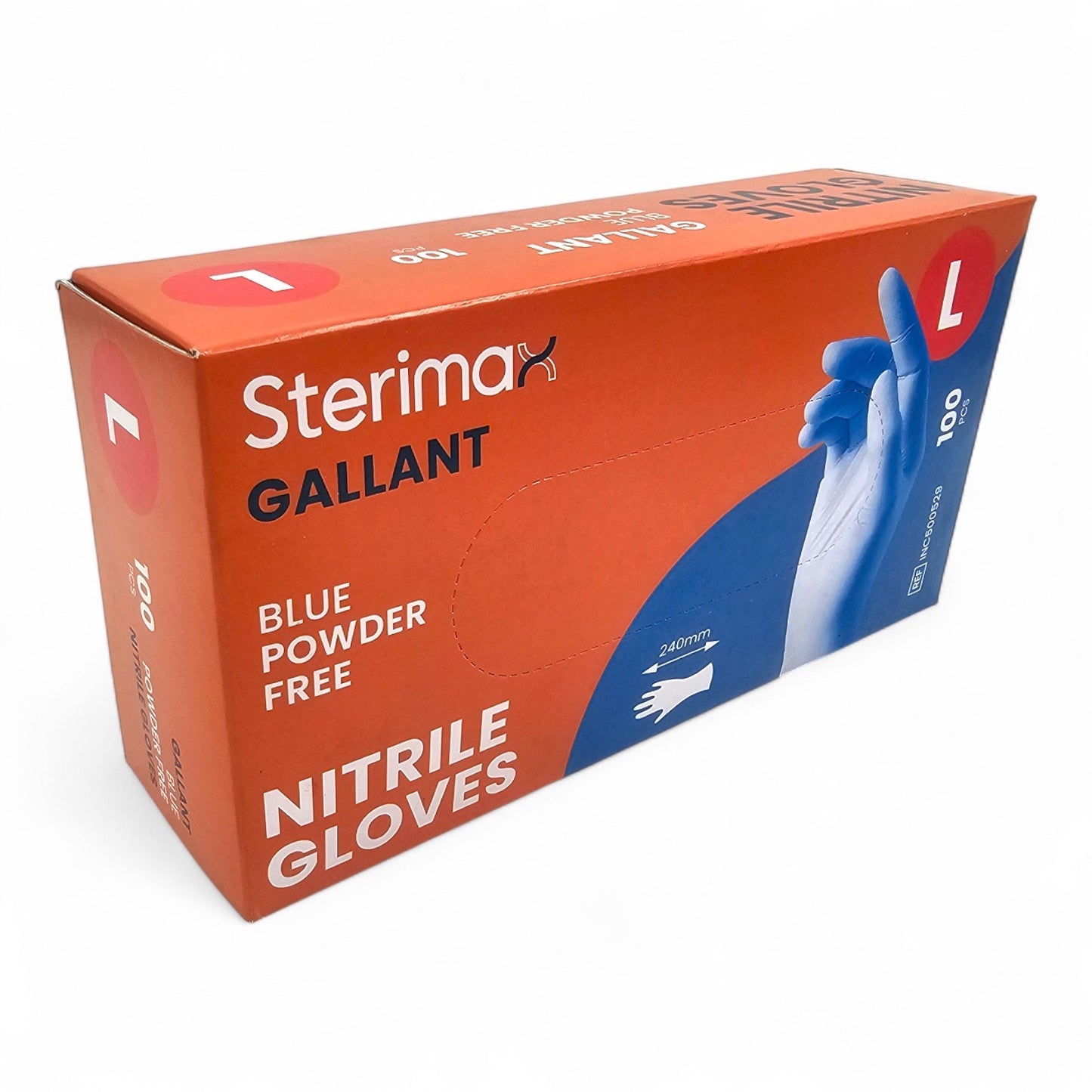 100 Blue Heavy Duty Disposable Nitrile Gloves – Powder & Latex Free | S/M/L/XL | Box of 100