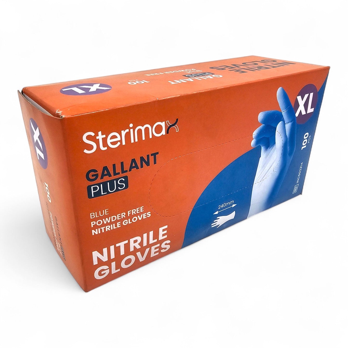 100 Blue Heavy Duty Disposable Nitrile Gloves – Powder & Latex Free | S/M/L/XL | Box of 100