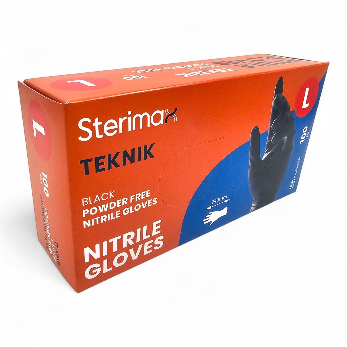 100 Black Disposable Nitrile Gloves – Powder Free & Latex Free | Heavy Duty | Box of 100