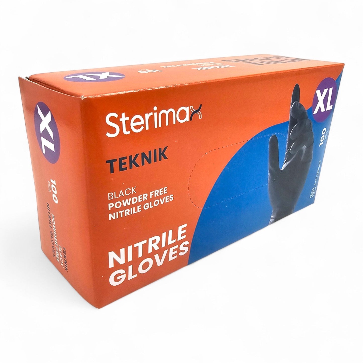 100 Black Disposable Nitrile Gloves – Powder Free & Latex Free | Heavy Duty | Box of 100