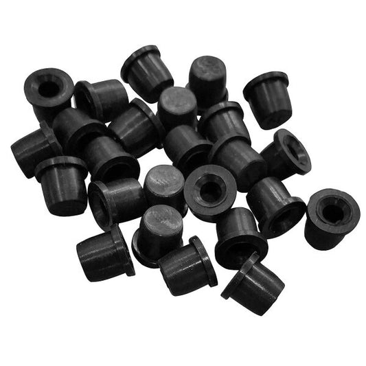 10x Rubber Brake Bleed Nipple Screw Covers – Premium Grease Caps | 6–7.5mm Fit | Black