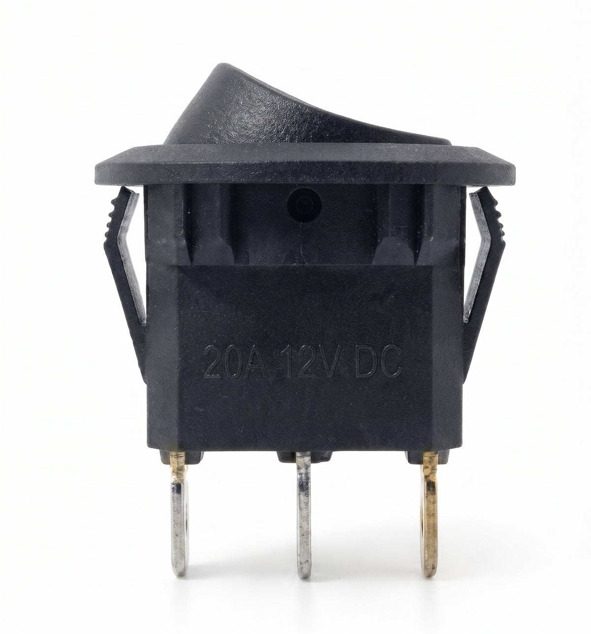 LED Rocker Switch - ON/OFF, 16A 12V, Round Panel Mount