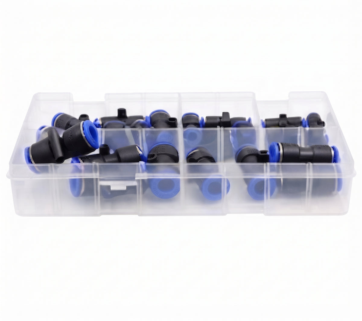 24pcs Assorted Box of Push Fit Connectors – Metric Pneumatic Speed Fit | Push Fit Connectors Metric (4–12mm)