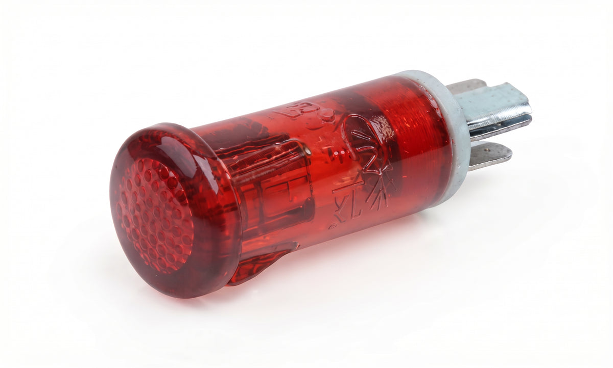 LED Warning Dash Light 20mm - 12V Battery / Oil Indicator, Red, Amber, Green & Blue