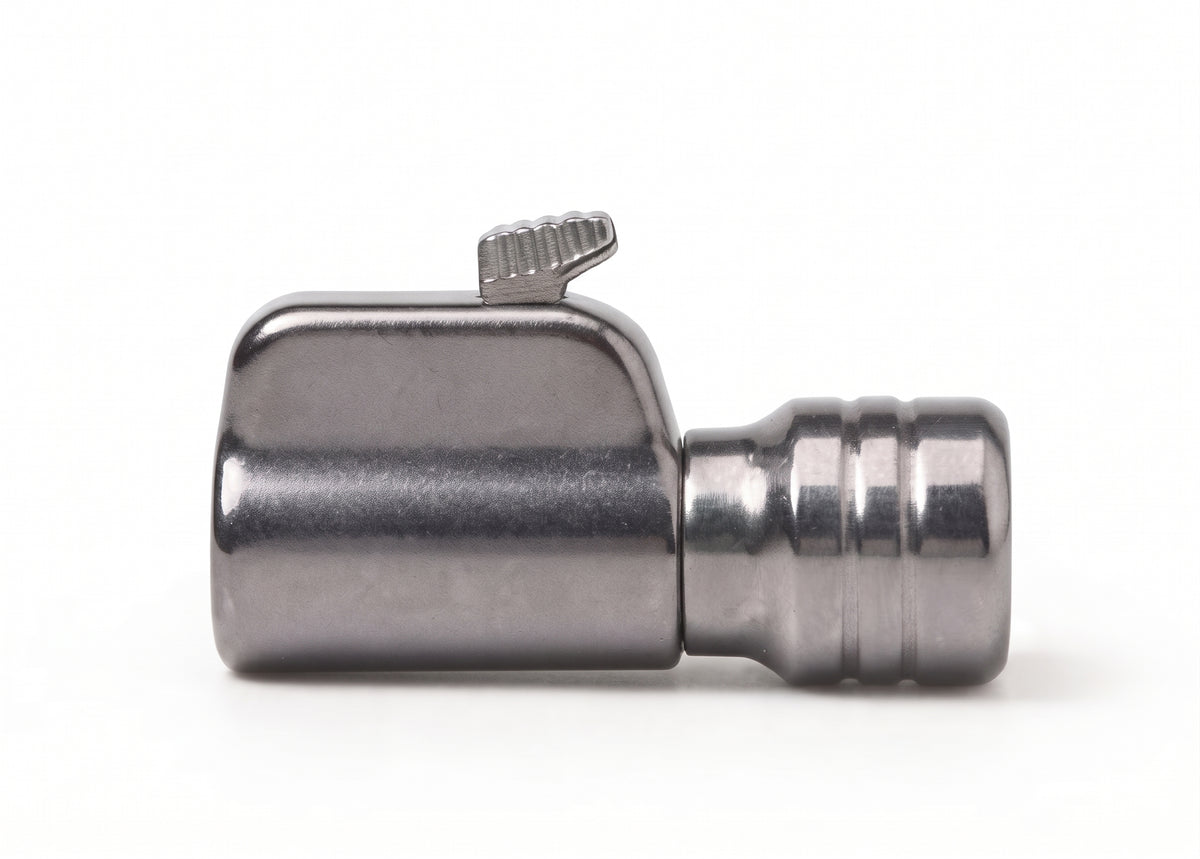 PCL Single Tyre Valve Connector – Open End Straight Swivel Clip-On 1/4" RP | PCL Tyre Inflator Connector