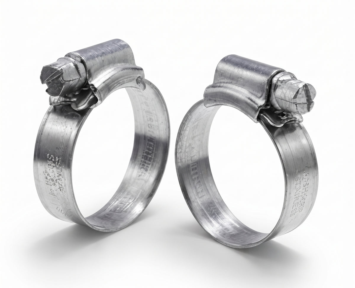 JCS Mild Steel Hose Clips - Jubilee Clip Pipe Clamps, BZP