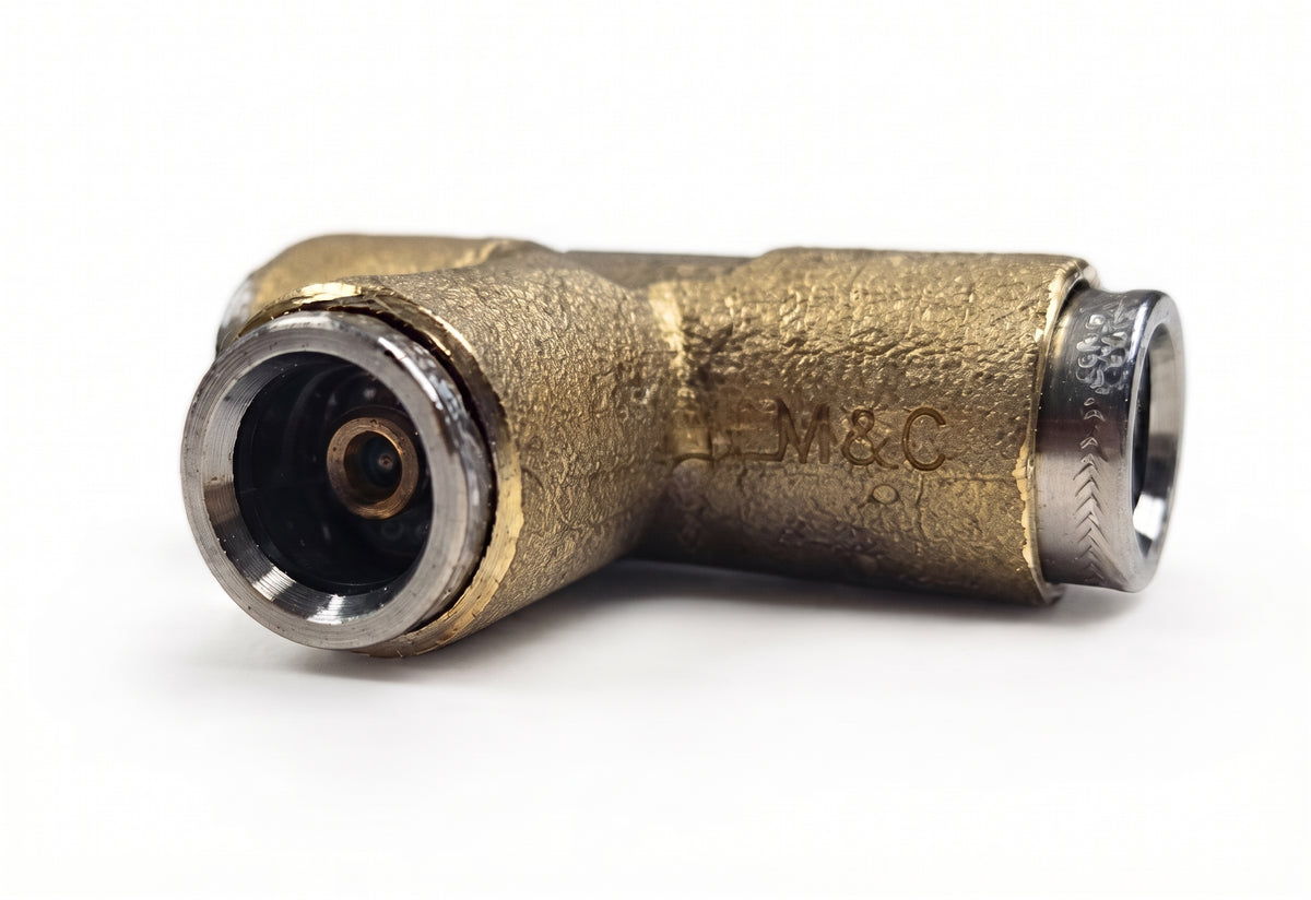 Brass Push Fit T-Piece Connectors – 3-Way Push-Fit Coupling | Fleetfit (Norgren)
