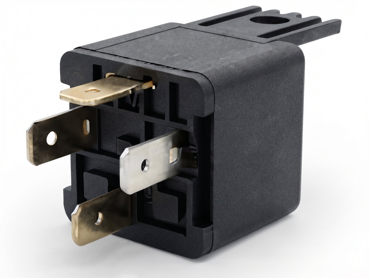 4 Pin Automotive Relay - 12V 40A, Normally Open, With Fixed Bracket