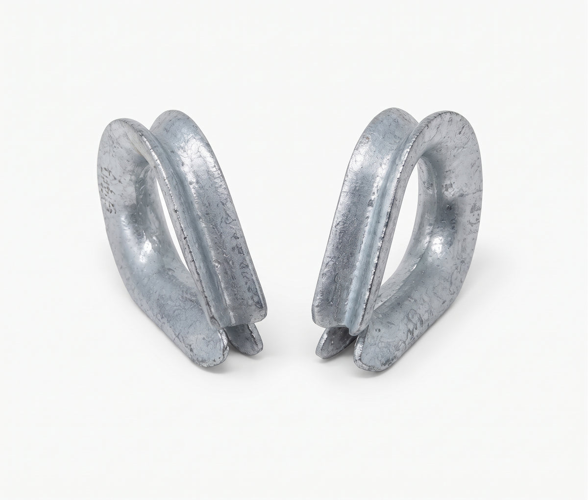 Wire Rope Thimbles - Galvanised Steel Cable Loop Protectors, 5mm-12mm