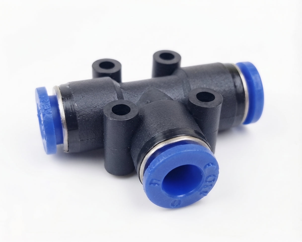 Nylon Pneumatic Push Fit T-Piece Connector – Speed Fit Air Line & Water Hose | T-Piece Push Fit Connector