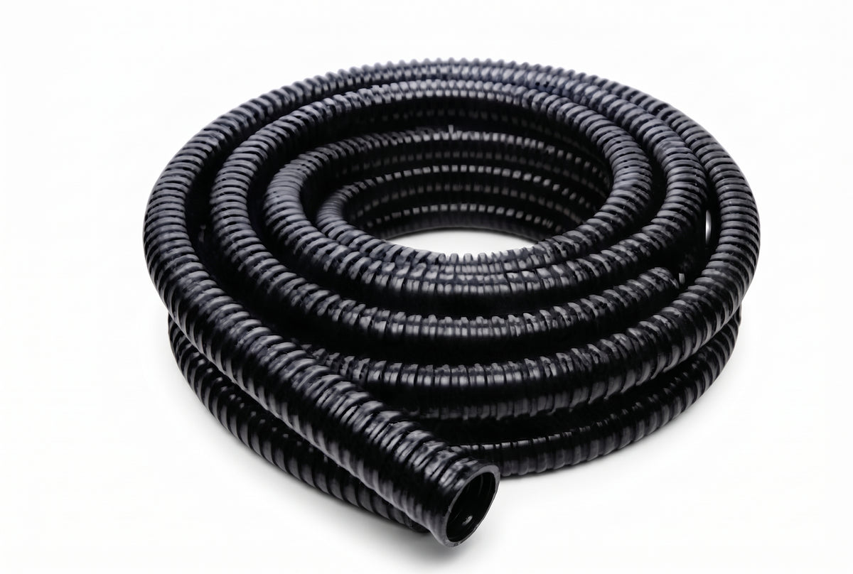 Flexible Cable Conduit – Non-Split Nylon Loom Tubing, Black