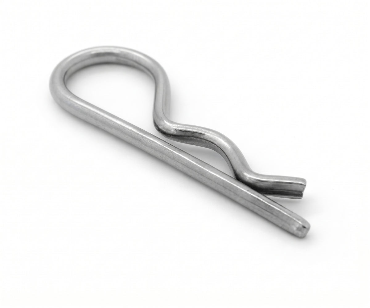 R Clips Bright Zinc Plated – Retaining Pins for Clevis Pins & Shafts | DIN 11024 | Multiple Sizes