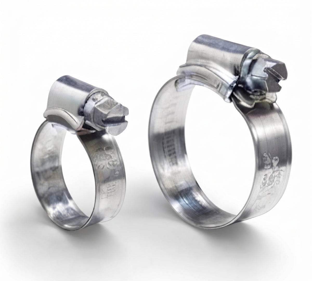 JCS Mild Steel Hose Clips - Jubilee Clip Pipe Clamps, BZP