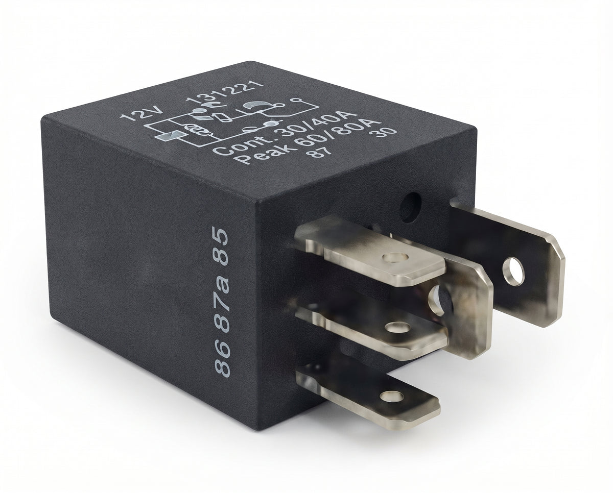 Micro Relay 5 Pin 12V + Resistor - Changeover, Car, Van & Marine