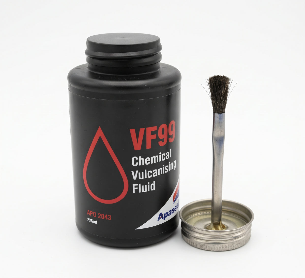 Vulcanising Cement Tyre Repair Glue with Brush – 236ml Professional Repair Fluid