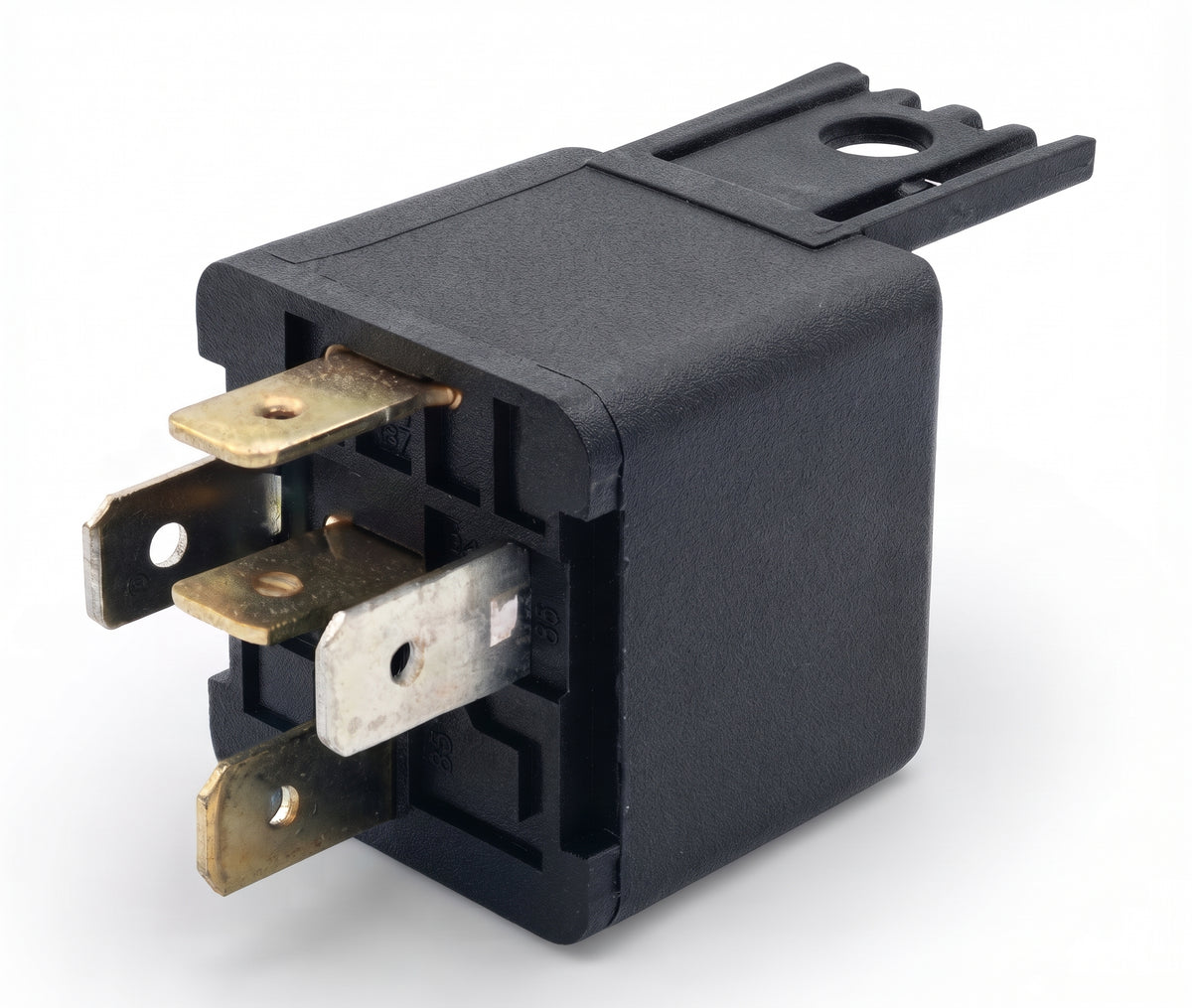 5 Pin Automotive Relay - 12V 40A, Changeover, With Moulded Bracket