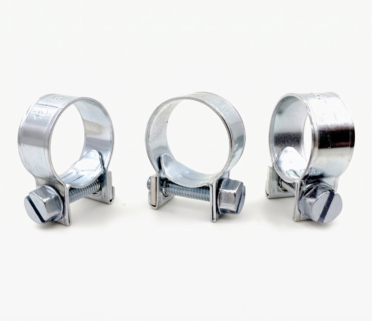 Mini Hose Jubilee Clips – Fuel Line & Petrol Pipe Clamps | Mini Mild Steel Hose Clips (BZP)