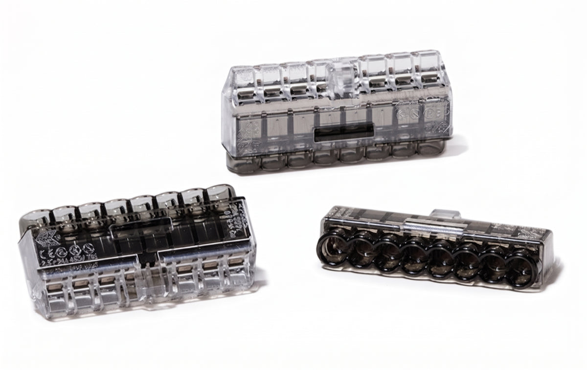 HELACON Plus Mini Wire Connectors - Push-In, 2-8 Way