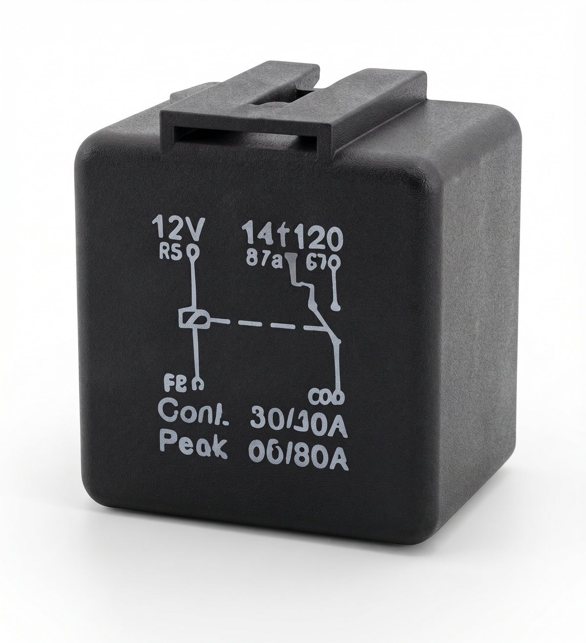 5 Pin Automotive Relay - 12V 30/40A, Changeover, With Bracket