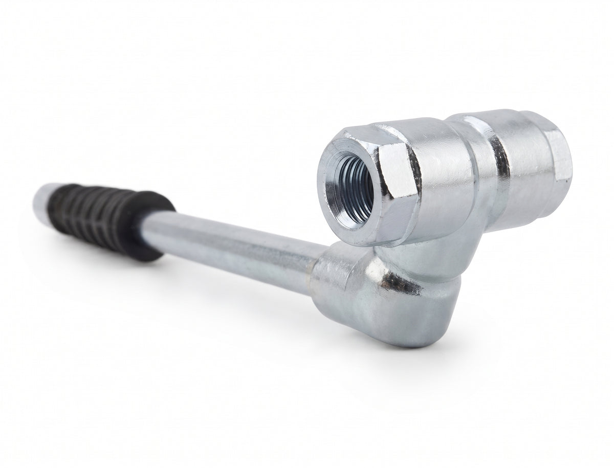 PCL Air Line Tyre Inflator Connector – Twin Hold-On Open End Valve | PCL Tyre Inflator (Black)