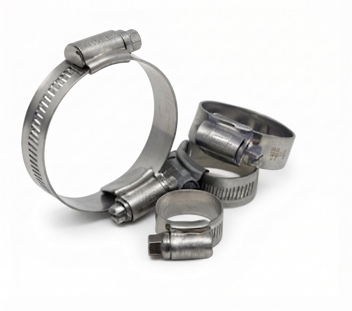 JCS Hi-Grip W4 Stainless Steel Jubilee Clips - Worm Drive Hose Clamp