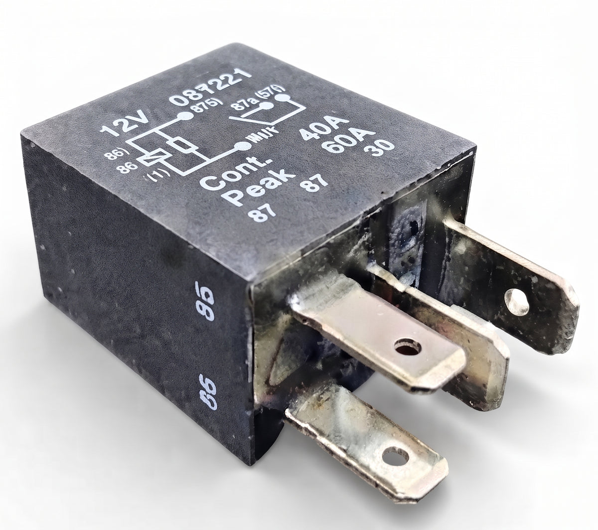Micro Relay 4 Pin 12V 40A + Resistor - Normally Open, Car, Van & Boat