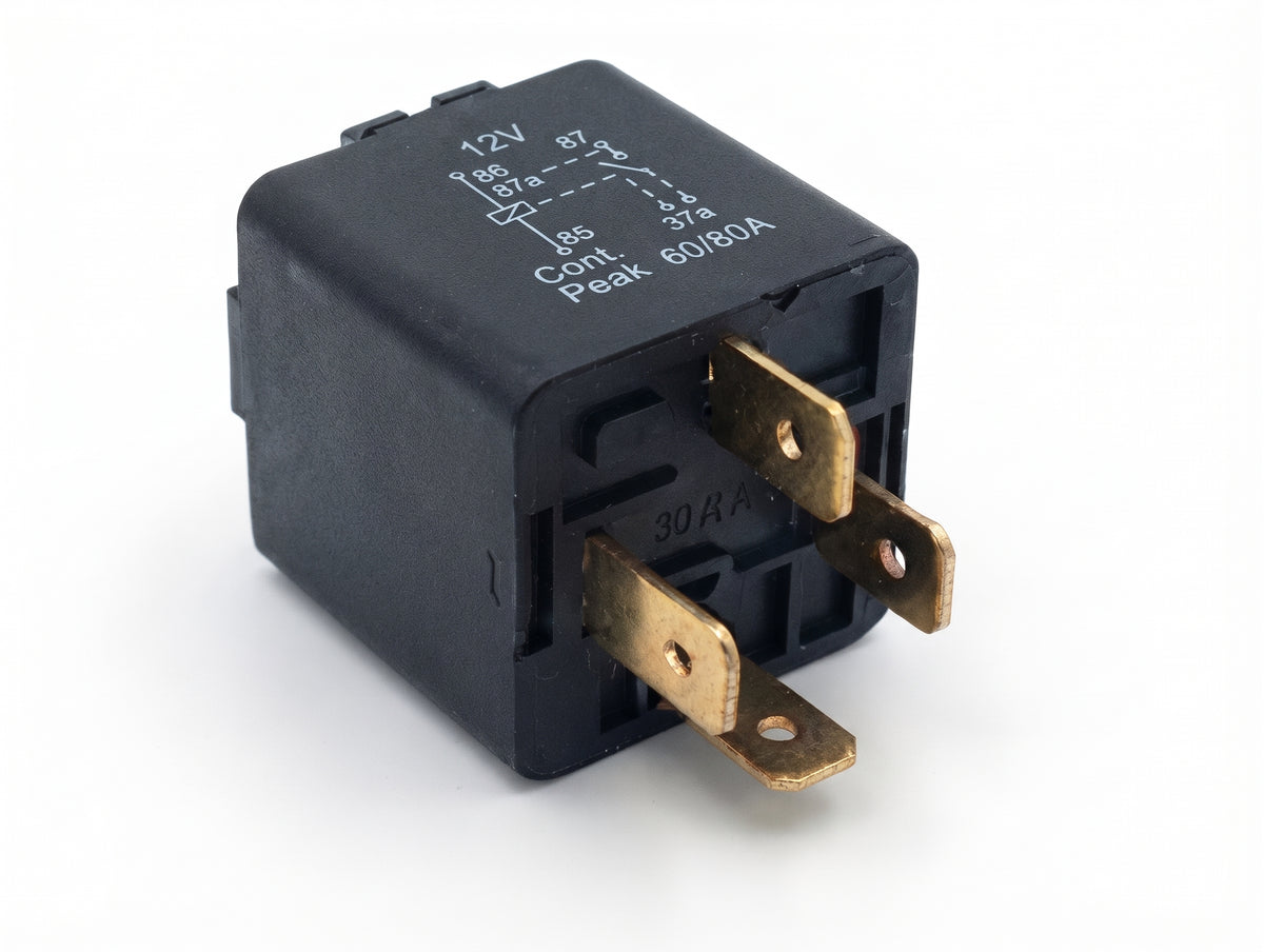 4 Pin Automotive Relay - 24V 20/30A, Normally Open, With Bracket