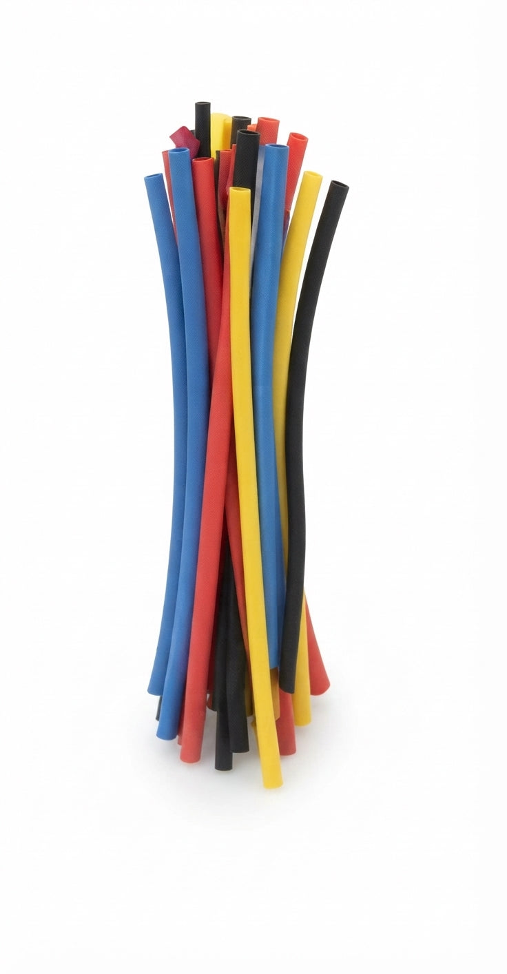 Mixed Heat Shrink Tube Wire Wrap Assorted Electrical Insulation Sleeving Tubing – Mixed Coloured Heat Shrink (200mm Length)