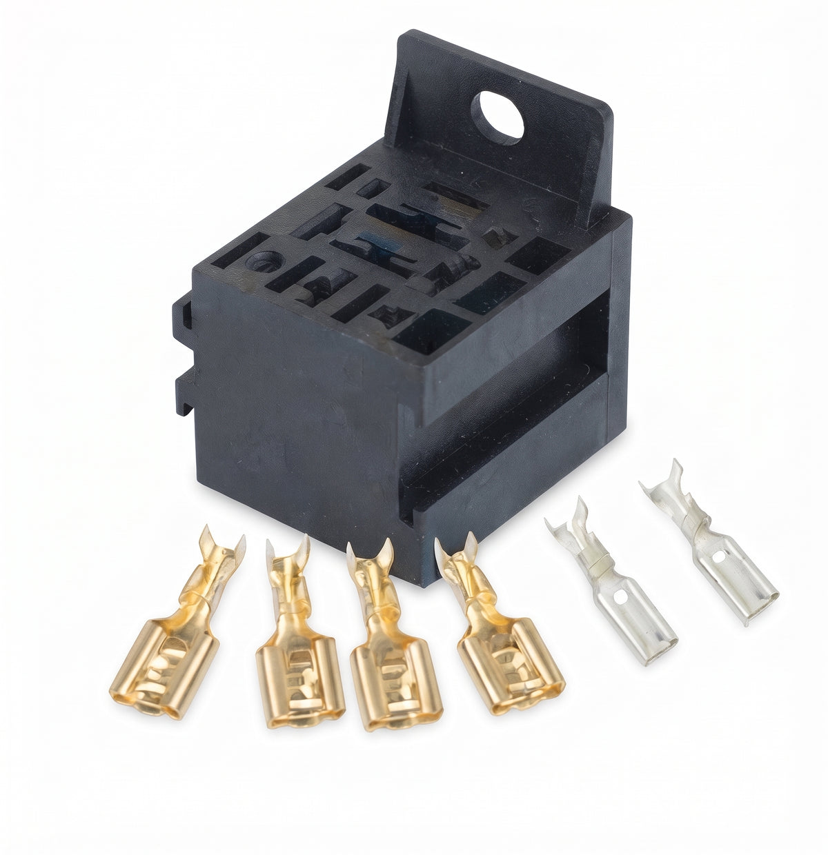 9 Pin Automotive Relay Base Holder - Suits 4, 5 & 9 Pin Relays (12V/24V)