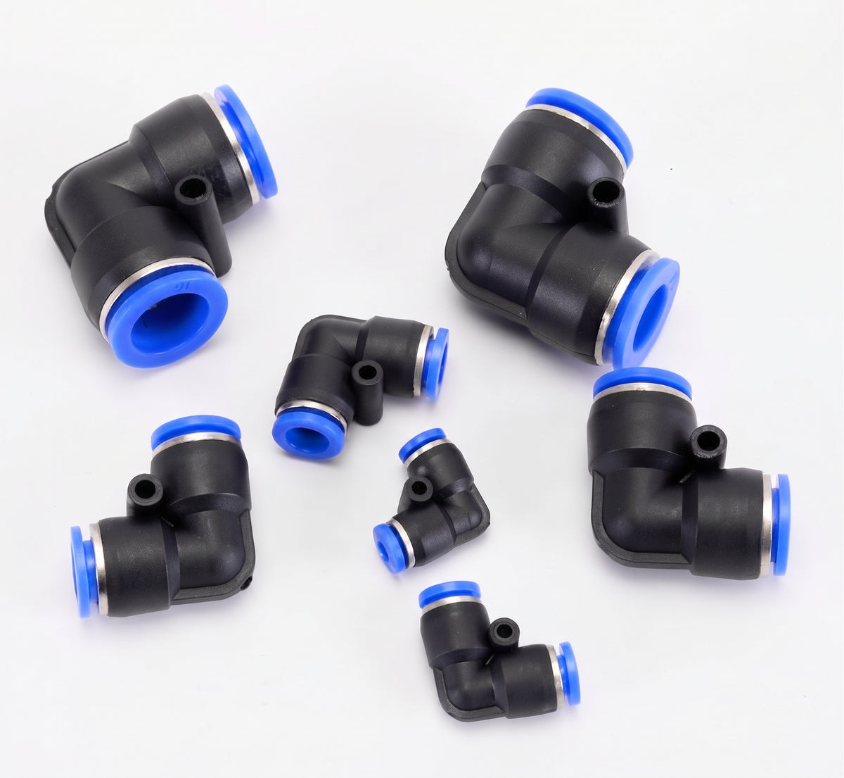 Nylon Pneumatic Push Fit Elbow Connector – Speed Fit Air Line & Water Hose | 90° Elbow Push Fit Connector