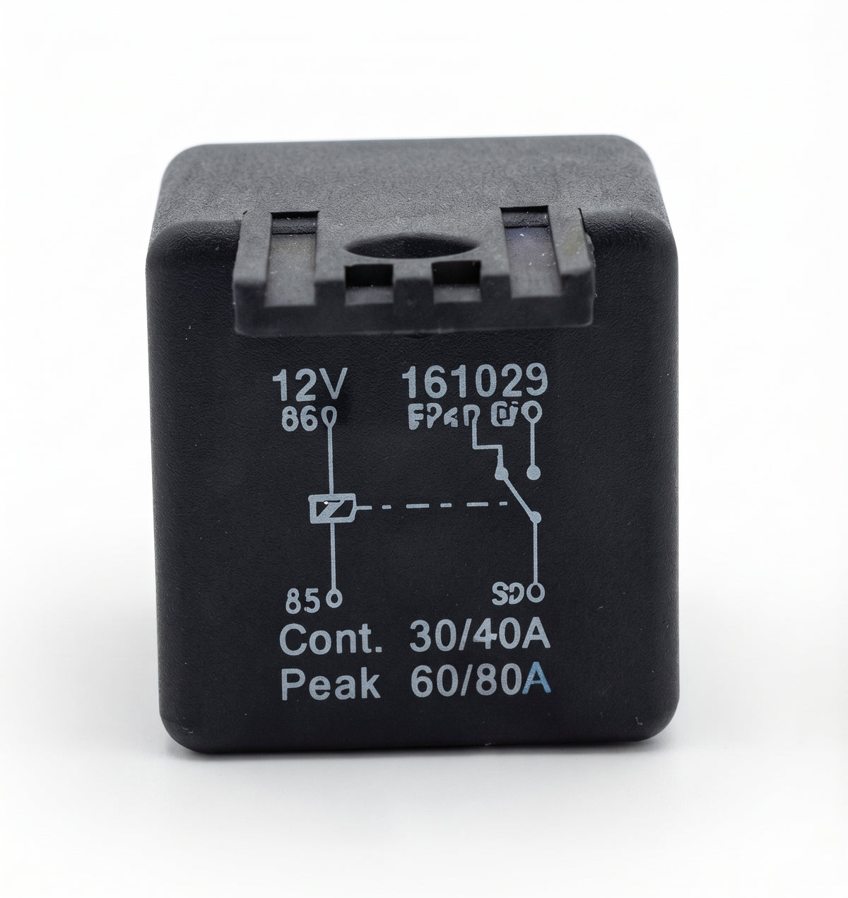 5 Pin Automotive Relay - 12V 40A, Changeover, With Moulded Bracket
