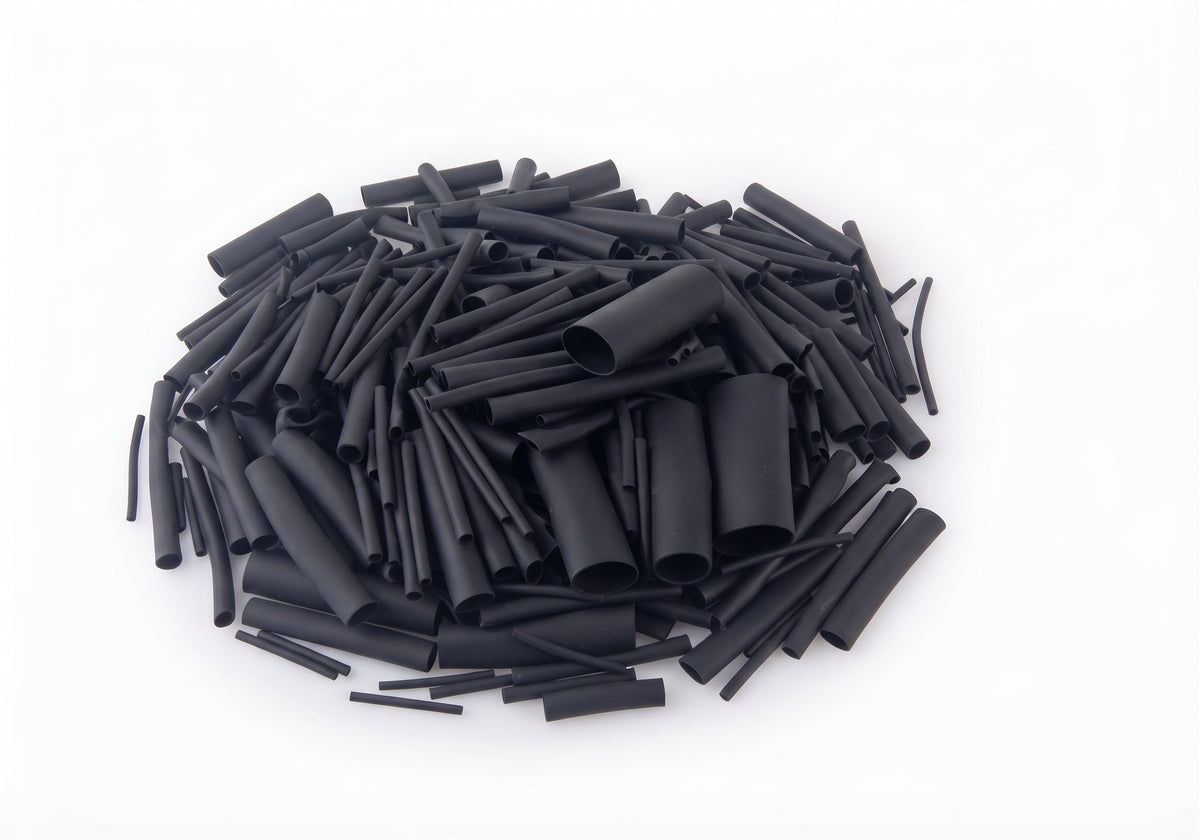 225pc Assorted Adhesive Lined Heat Shrink Tubing Box - Black 3:1, 3mm to 18mm