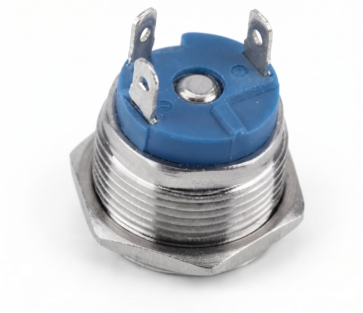 Momentary Push Button Switch - Plated Brass, Vandal Resistant, 20A 12V
