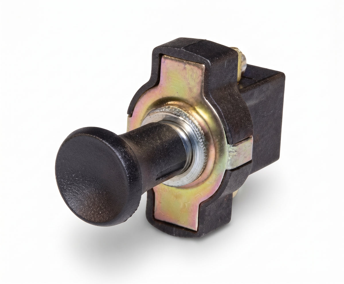Pull On / Push Off Switch - Short Neck, Choke & Fuel Control 16A 12V / 8A 24V