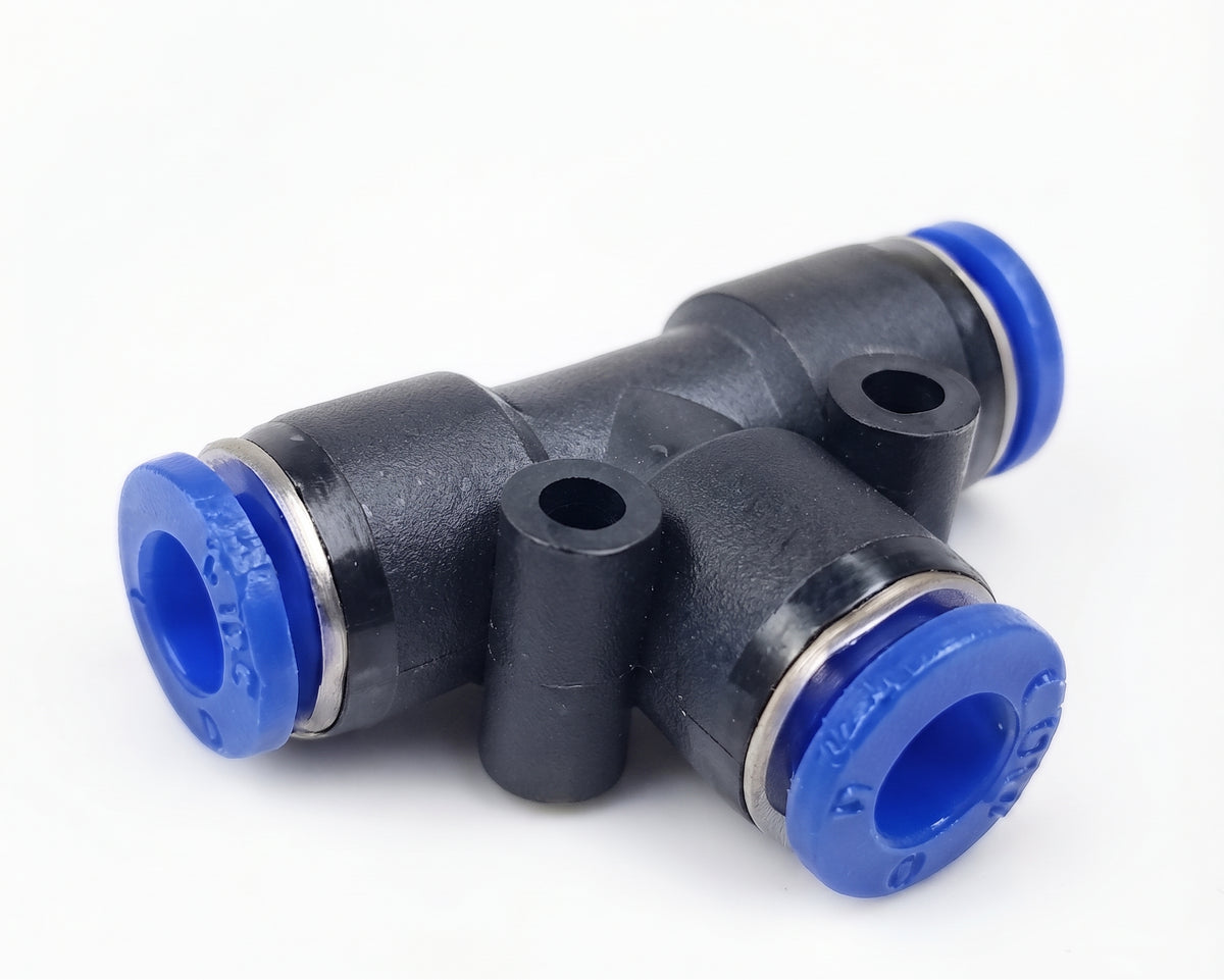 Nylon Pneumatic Push Fit T-Piece Connector – Speed Fit Air Line & Water Hose | T-Piece Push Fit Connector