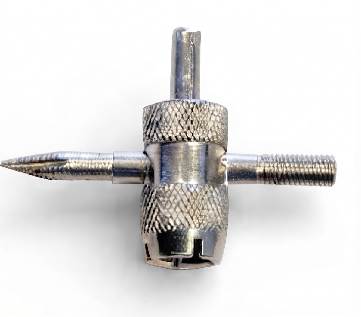 4 Way Tyre Valve Repair Tool – Valve Core Remover & Thread Repair Key